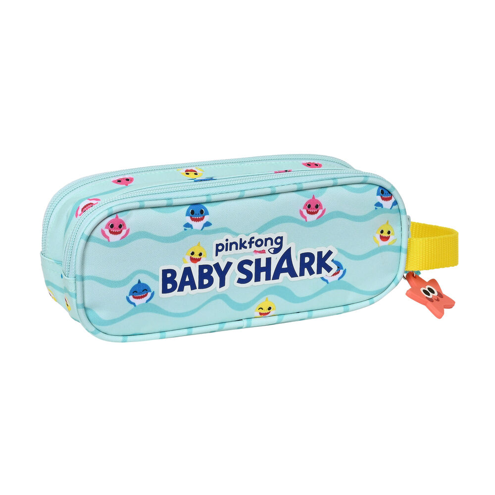 Trousse d'écolier Baby Shark Beach Day Jaune Bleu clair (21 x 8 x 6 cm)