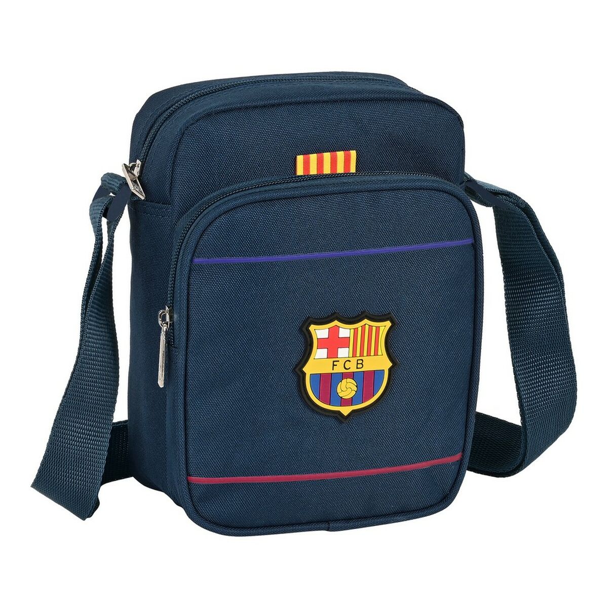 Shoulder Bag F.C. Barcelona Blue (16 x 22 x 6 cm)