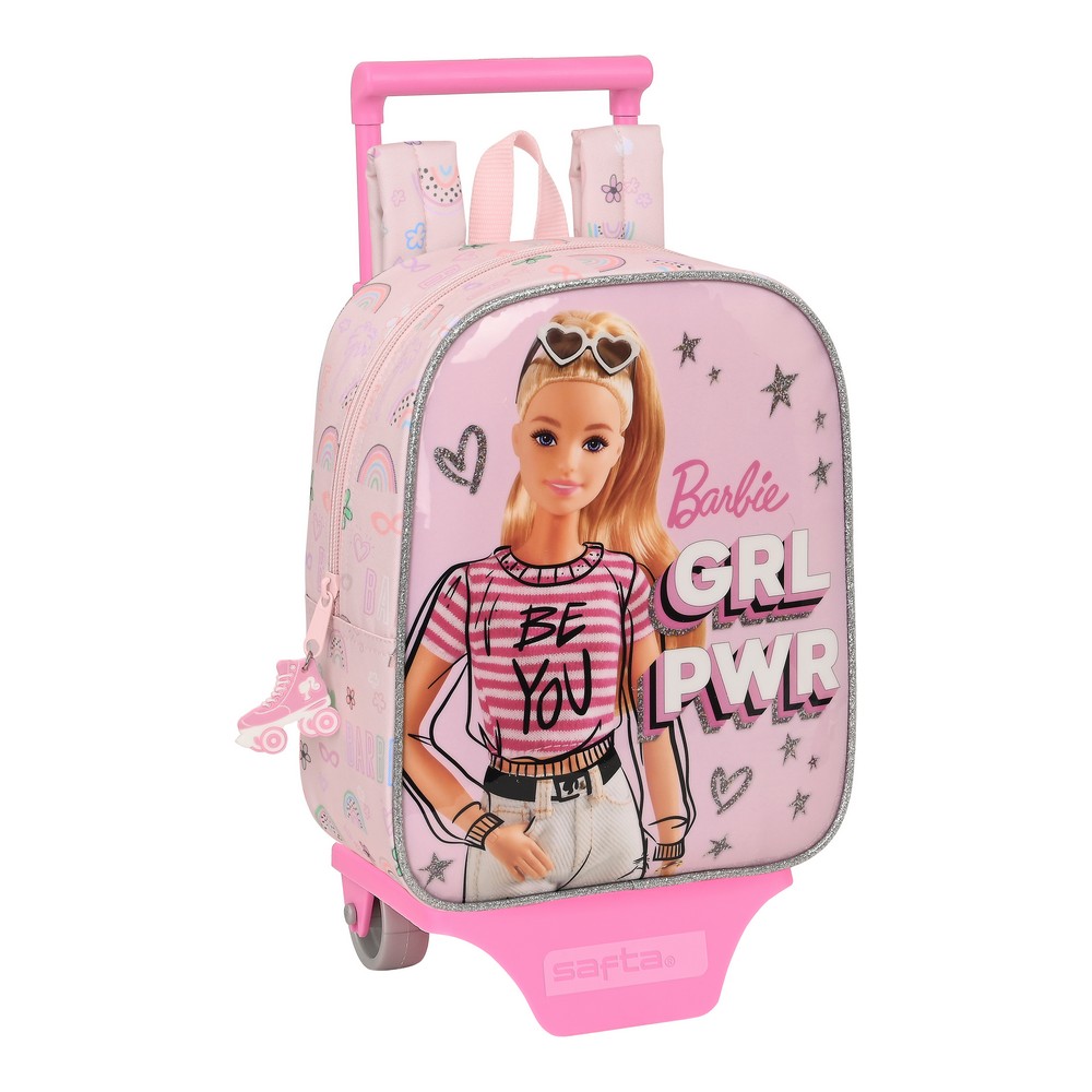 Cartable à roulettes Barbie Sweet Rose (22 x 28 x 10 cm)