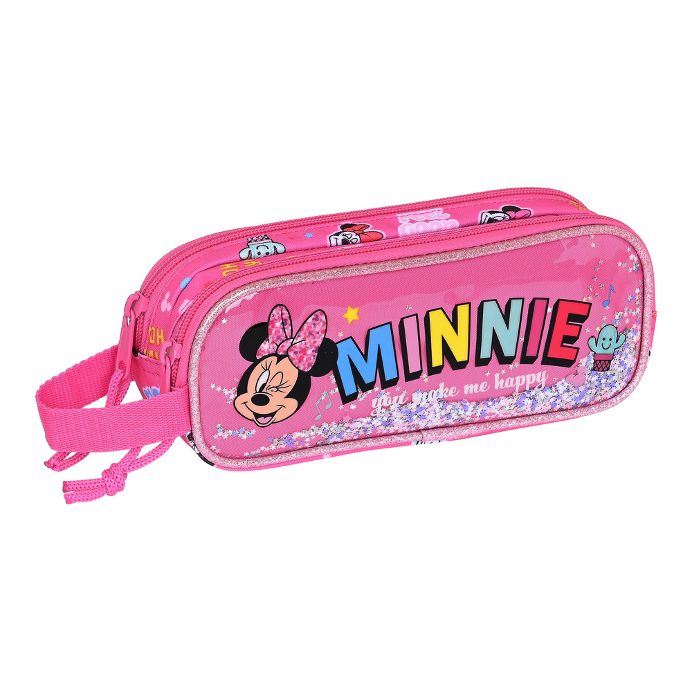 School Case Minnie Mouse Lucky Pink (21 x 8 x 6 cm)