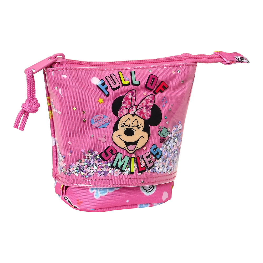 Pencil Holder Case Minnie Mouse Lucky Pink (8 x 19 x 6 cm)