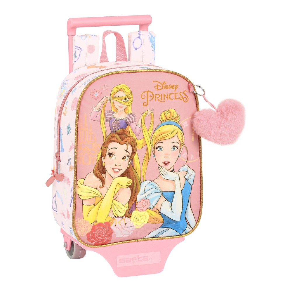 School Rucksack with Wheels Princesses Disney Dream It Pink (22 x 28 x 10 cm)