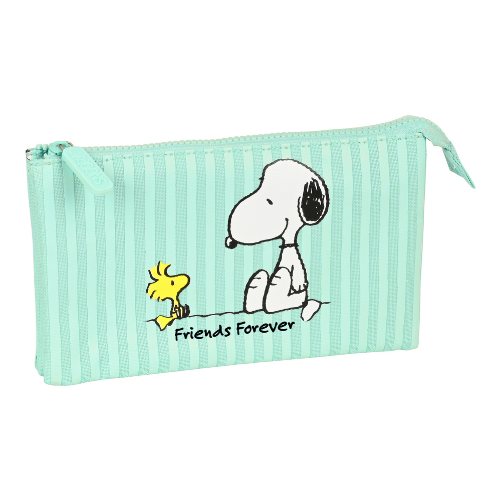 School Case Snoopy Friends Forever Mint (22 x 12 x 3 cm)