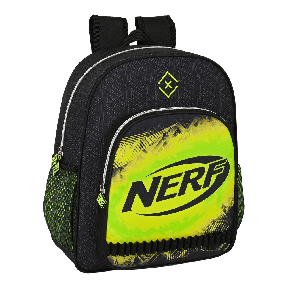School Bag Nerf Friends forever Black Lime (32 x 38 x 12 cm)