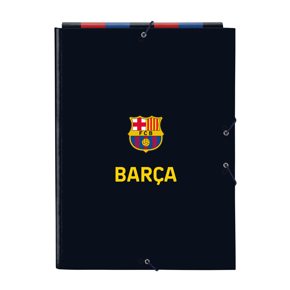 Dossier F.C. Barcelona Bordeaux Blue marine A4 (26 x 33.5 x 2.5 cm)