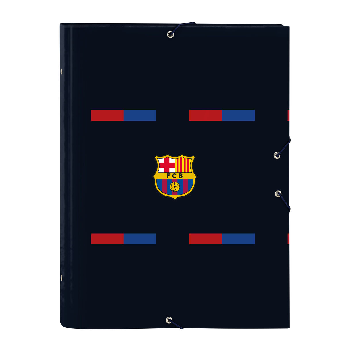 Dossier F.C. Barcelona Bordeaux Blue marine A4 (26 x 33.5 x 4 cm)