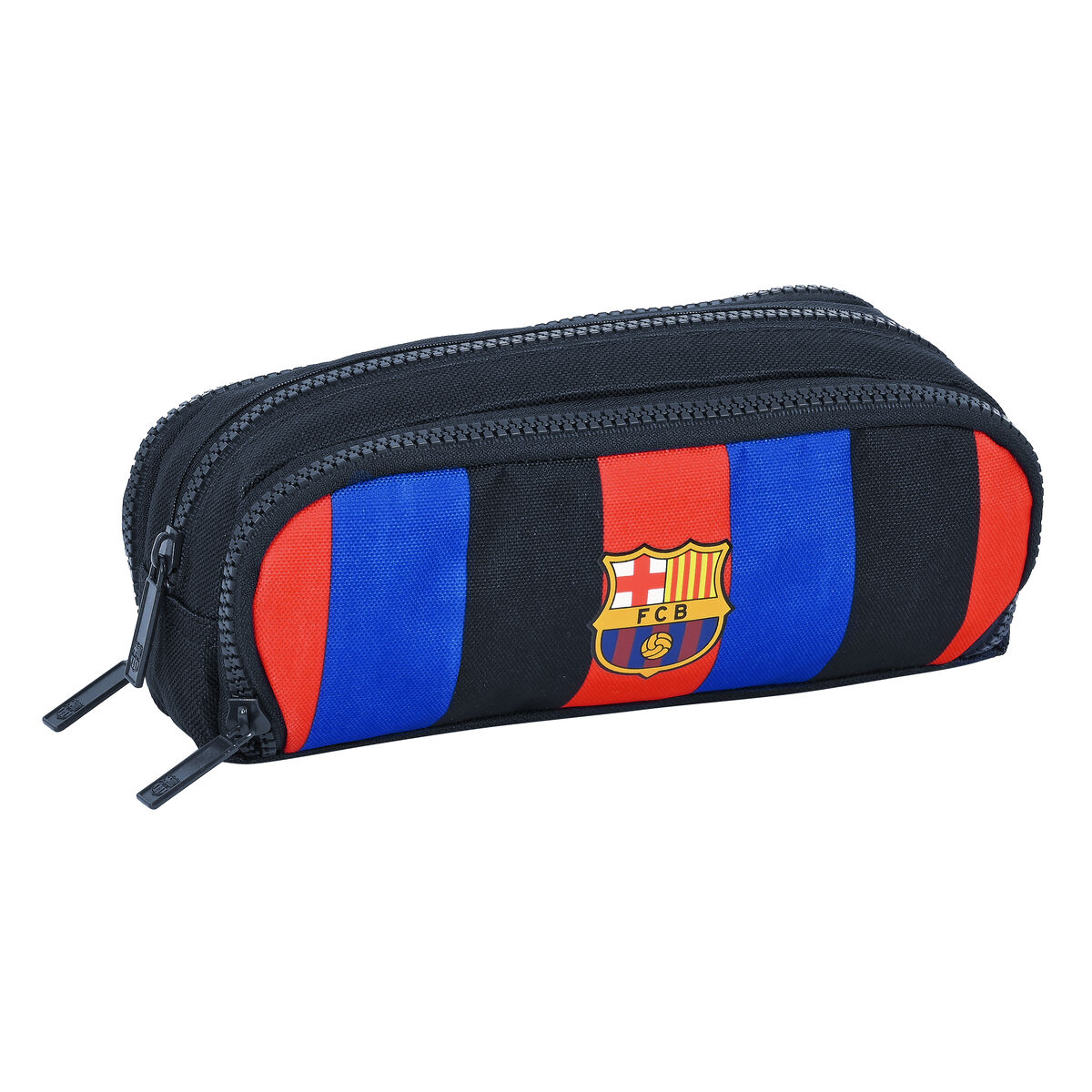 Trousse Fourre-Tout Triple F.C. Barcelona Bordeaux Blue marine (21 x 8 x 8 cm)