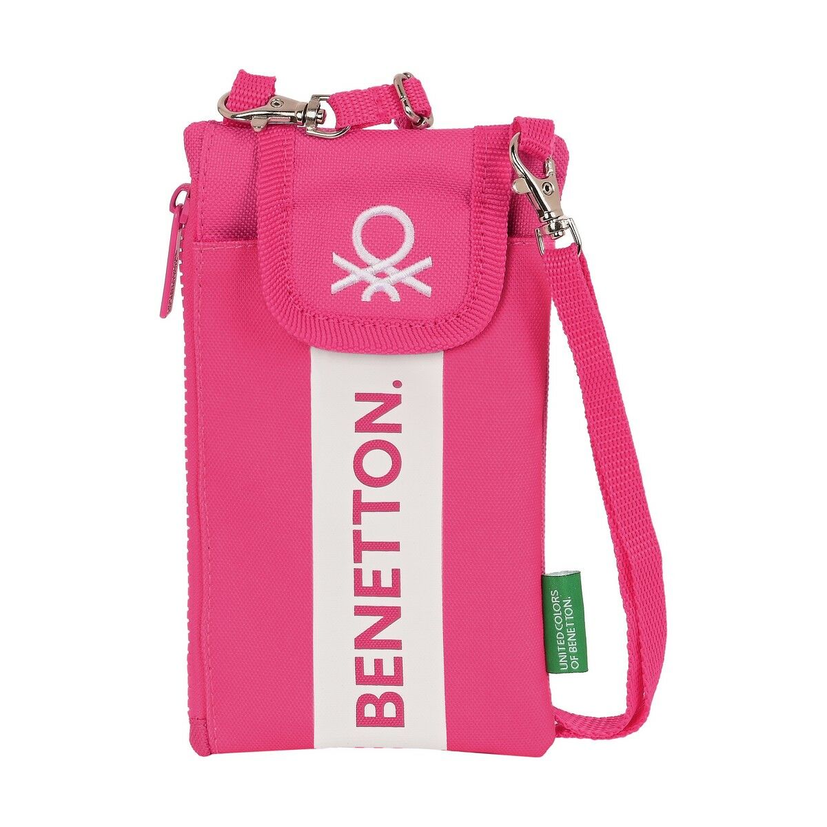 Porte-monnaie Benetton Raspberry Protection pour téléphone portable Fuchsia