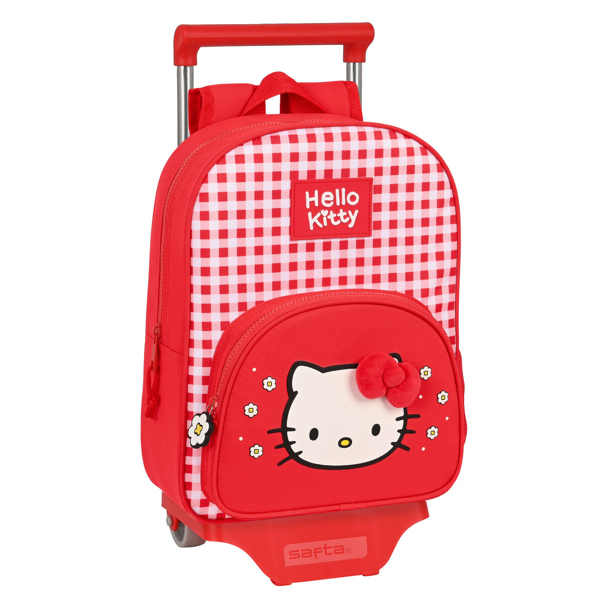 Cartable à roulettes Hello Kitty Spring Rouge (26 x 34 x 11 cm)