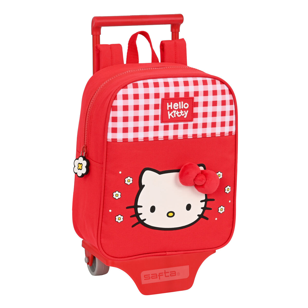 Cartable à roulettes Hello Kitty Spring Rouge (22 x 27 x 10 cm)