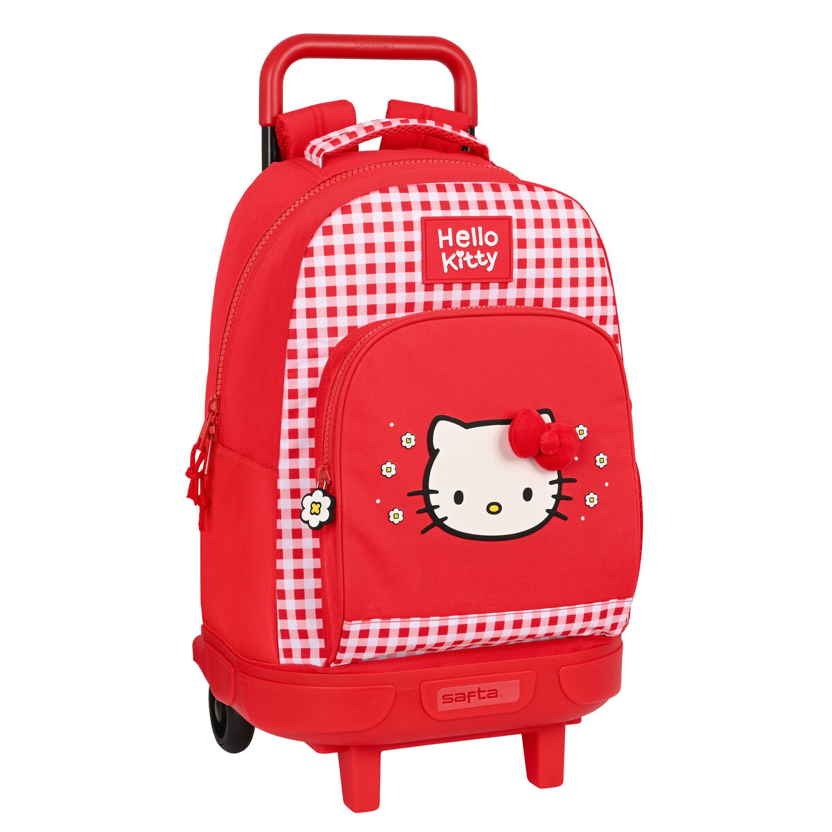 Cartable à roulettes Hello Kitty Spring Rouge (33 x 45 x 22 cm)