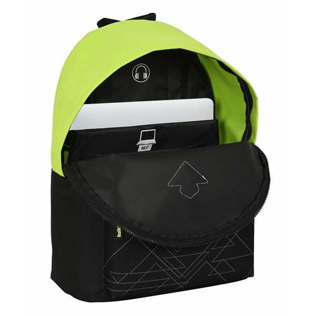 Afbeeldingen van Laptop Backpack Real Betis Balompié Black 31 x 41 x 16 cm