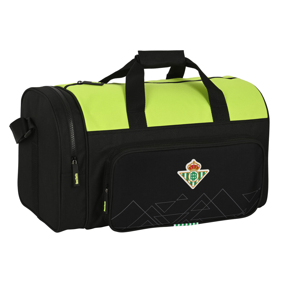Sports bag Real Betis Balompié 47 x 26 x 27 cm Black Lime