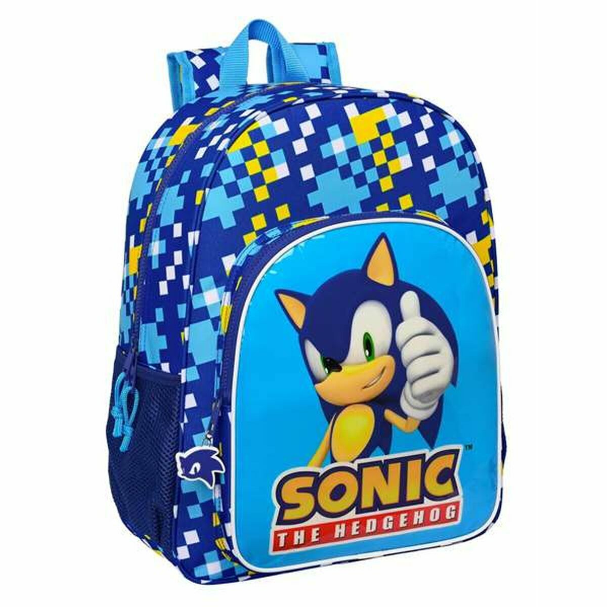 Skoletaske Sonic Speed 33 x 42 x 14 cm Blå 14 L