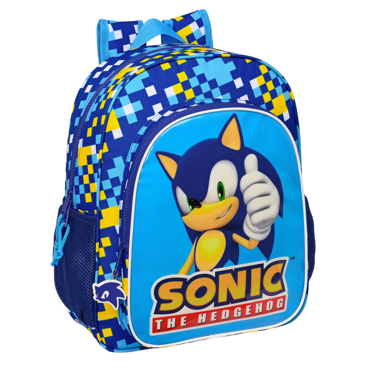 Skoletaske Sonic Speed 32 x 38 x 12 cm Blå