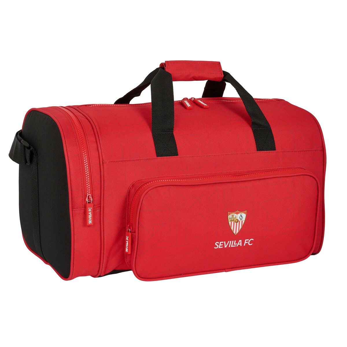 Sports bag Sevilla Fútbol Club Black Red 47 x 26 x 27 cm