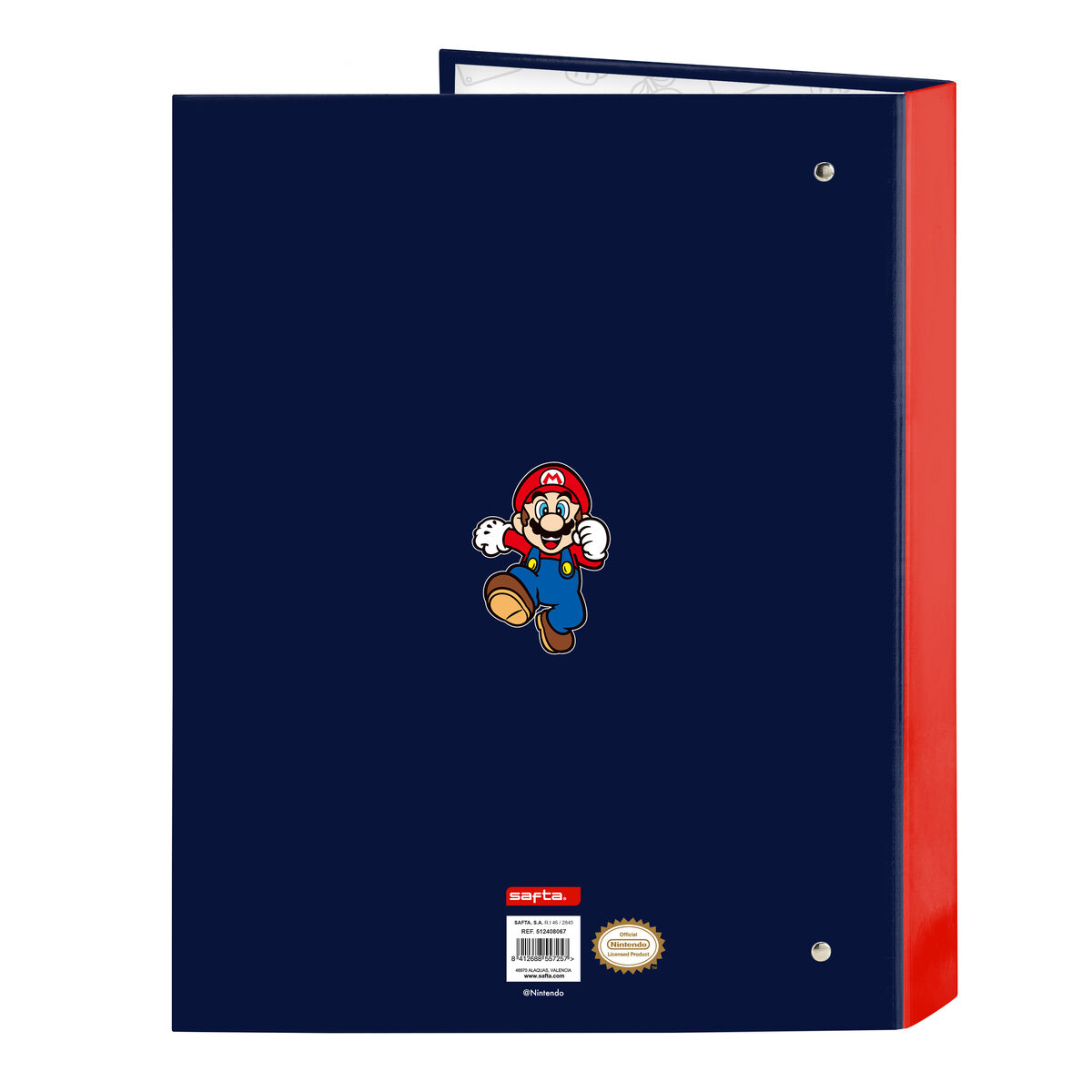 Image secondaire de Reliure à anneaux Super Mario World Blue marine A4 26.5 x 33 x 4 cm