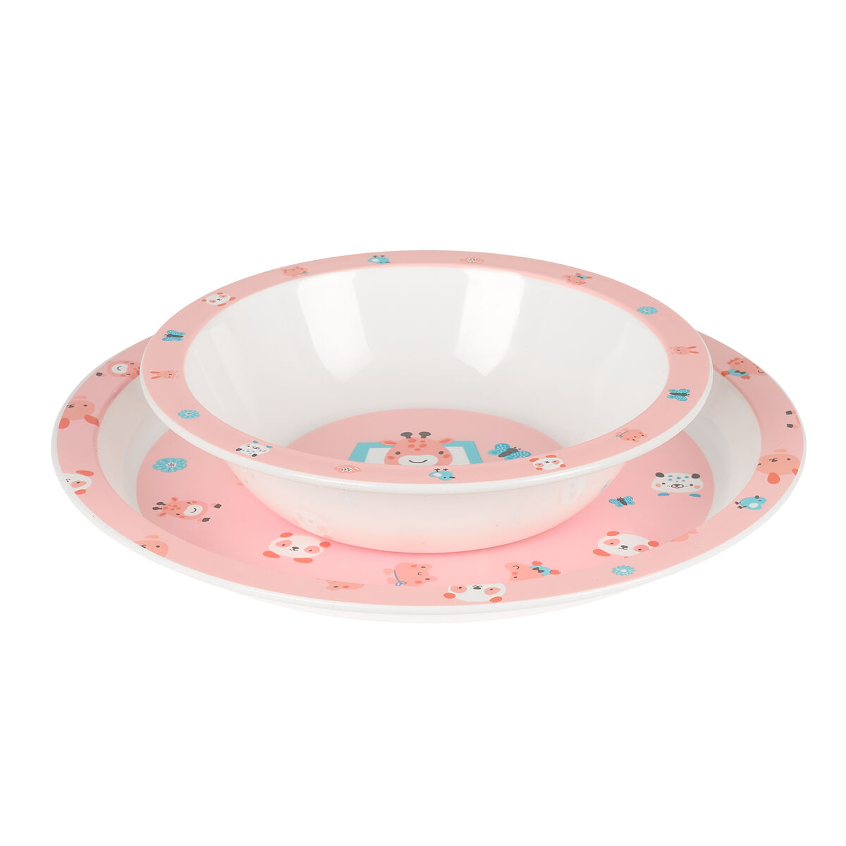 Zestaw naczyń dla dzieci Safta Jirafa Poliester 26 x 26 x 9 cm