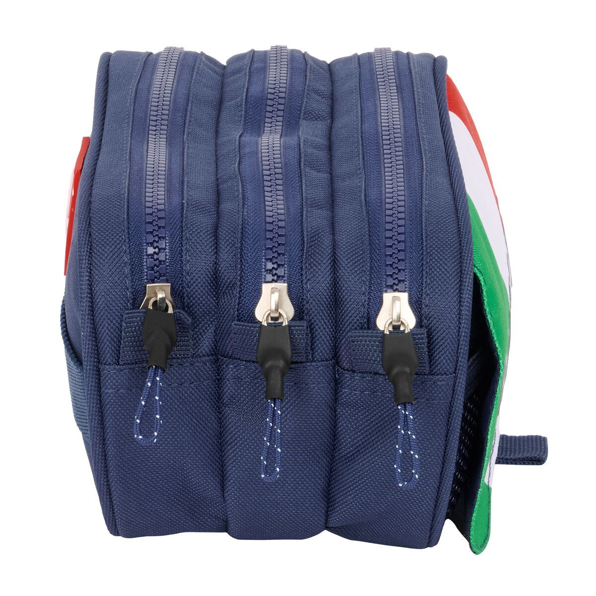 Pennenetui met 3 vakken Benetton Flag Marineblauw 21,5 x 10 x 8 cm
