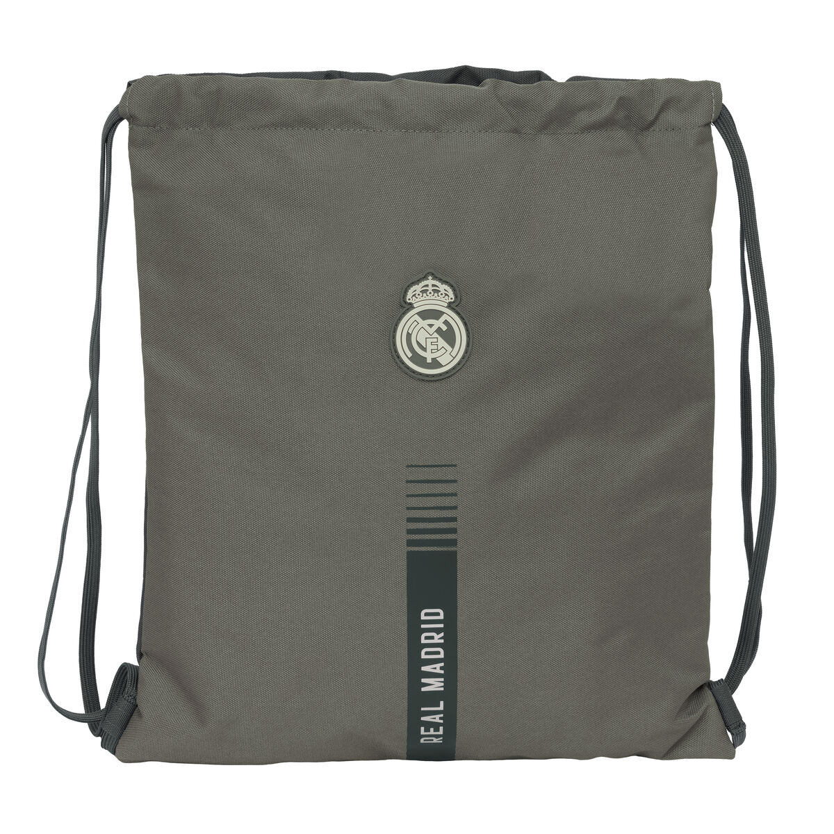 Sac à dos serré par des ficelles Real Madrid C.F. Gris 35 x 40 x 1 cm