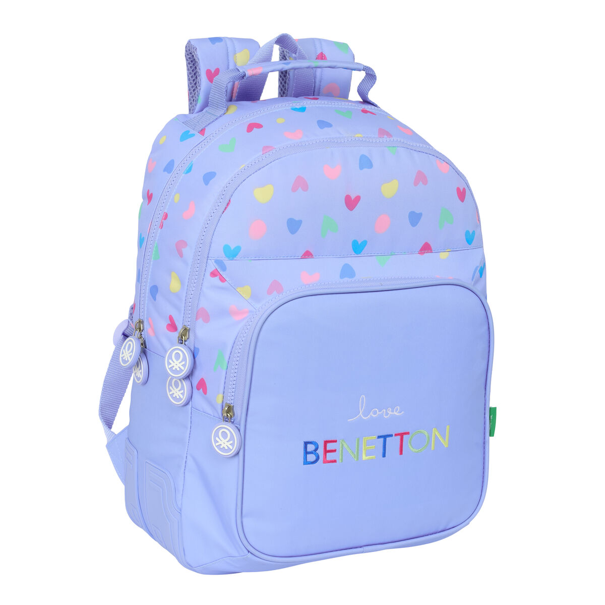 Cartable Benetton Lila Lila 32 x 42 x 15 cm