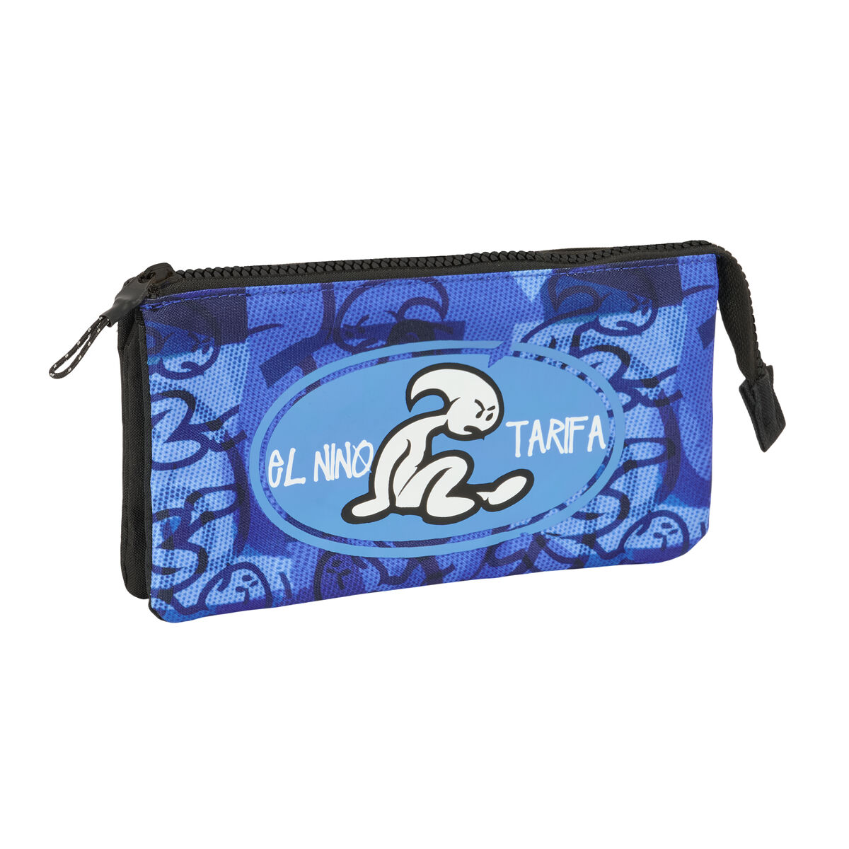 Τριπλή Κασετίνα El Niño Roller Μπλε Μαύρο 22 x 12 x 3 cm