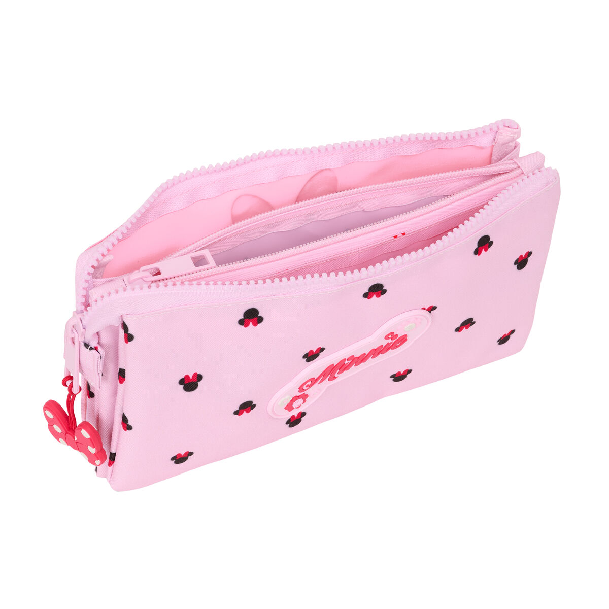 Image secondaire de Trousse Fourre-Tout Triple Minnie Mouse Naive Rose 22 x 12 x 3 cm
