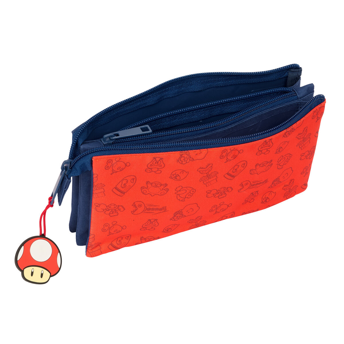Triple Carry-all Super Mario Trick Red Dark blue 22 x 12 x 3 cm