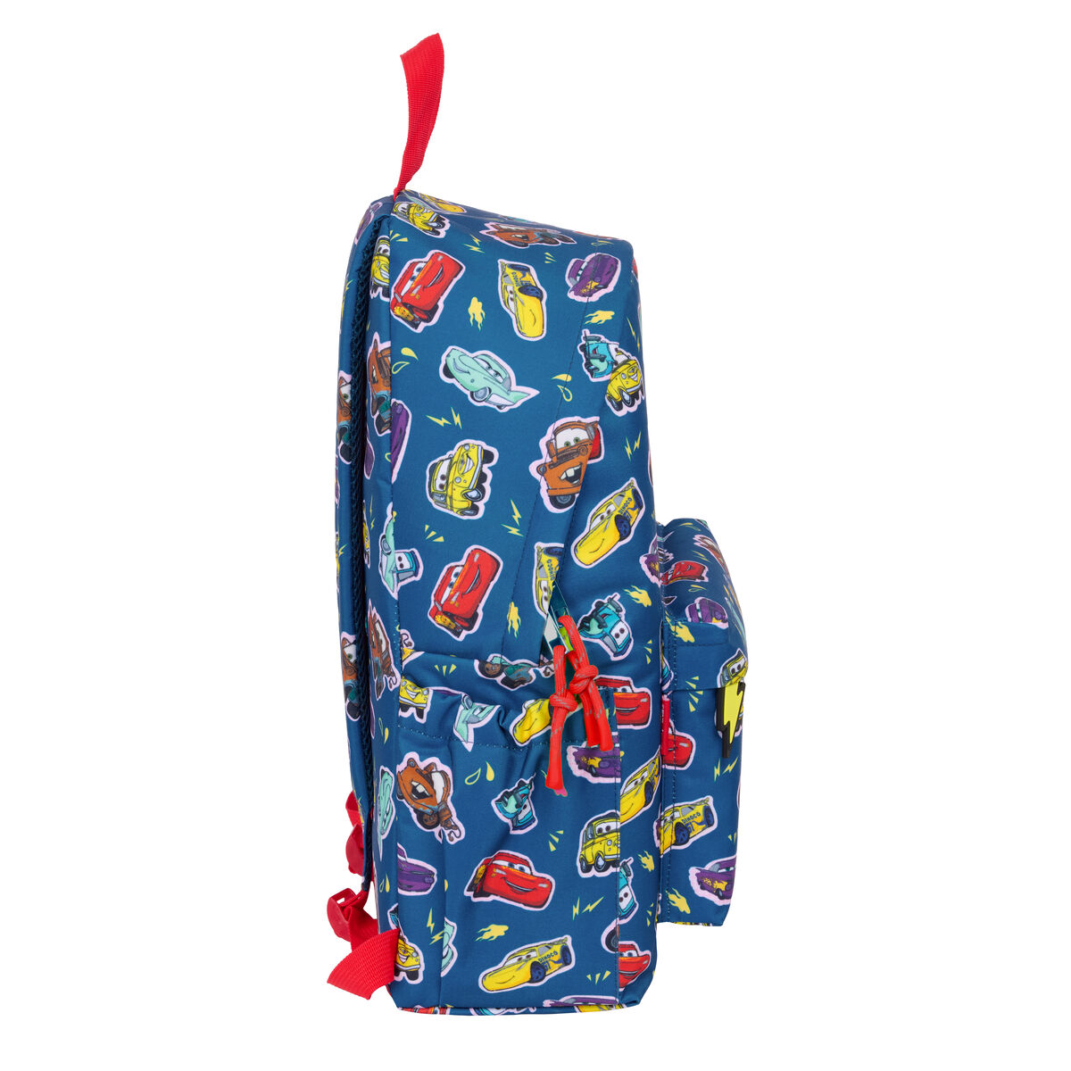 Afbeeldingen van Laptop Backpack Cars Racing Navy Blue