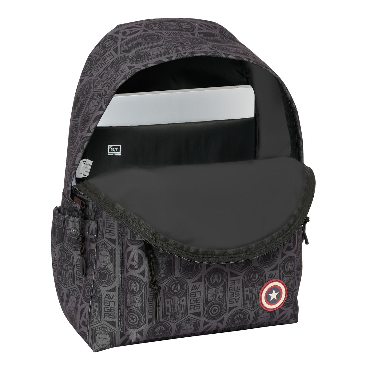 Schulrucksack The Avengers Vendetta Schwarz 31 x 43 x 13 cm - Thumbnail 3