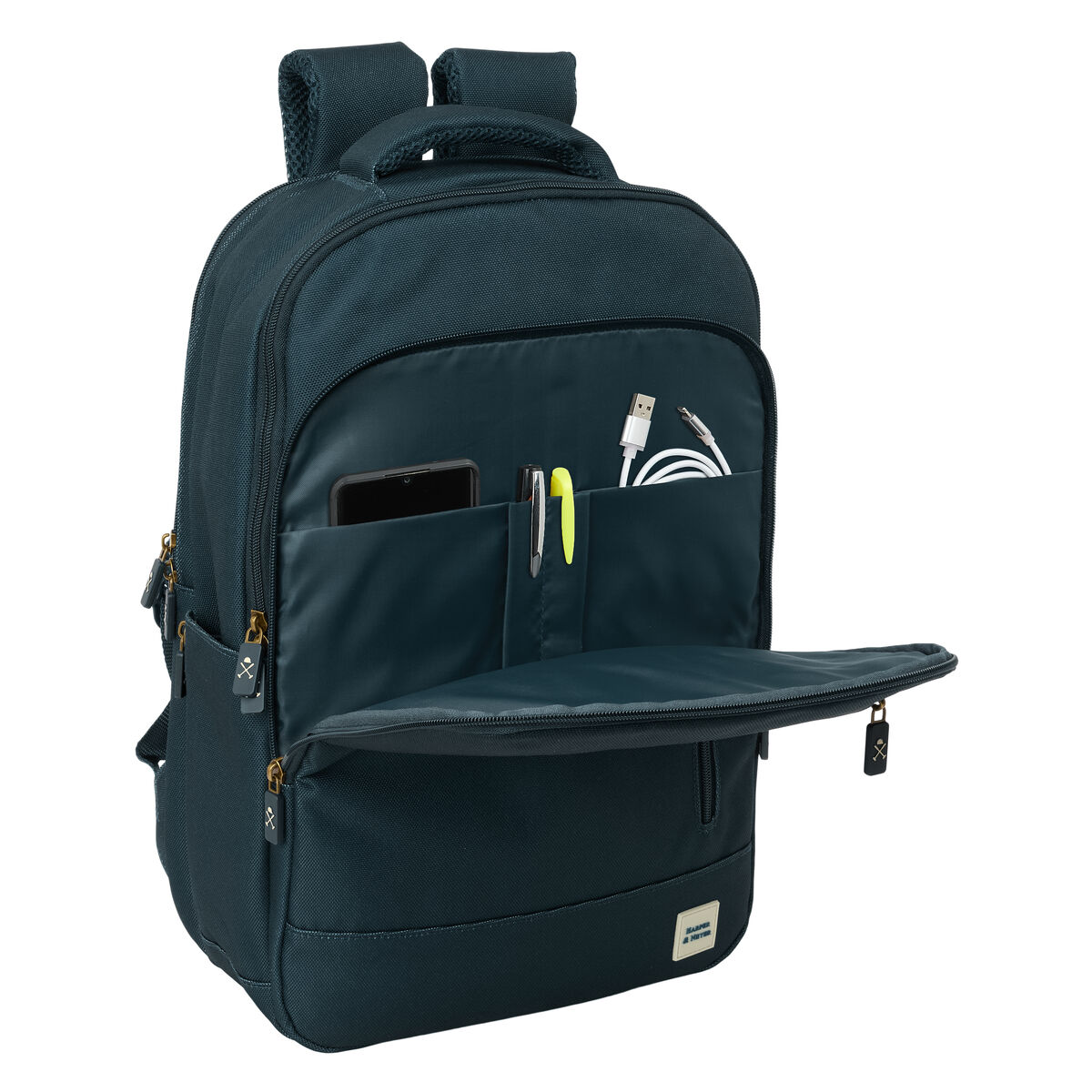 Afbeeldingen van Laptop Backpack Harper & Neyer Navy Blue 29 x 44 x 15 cm