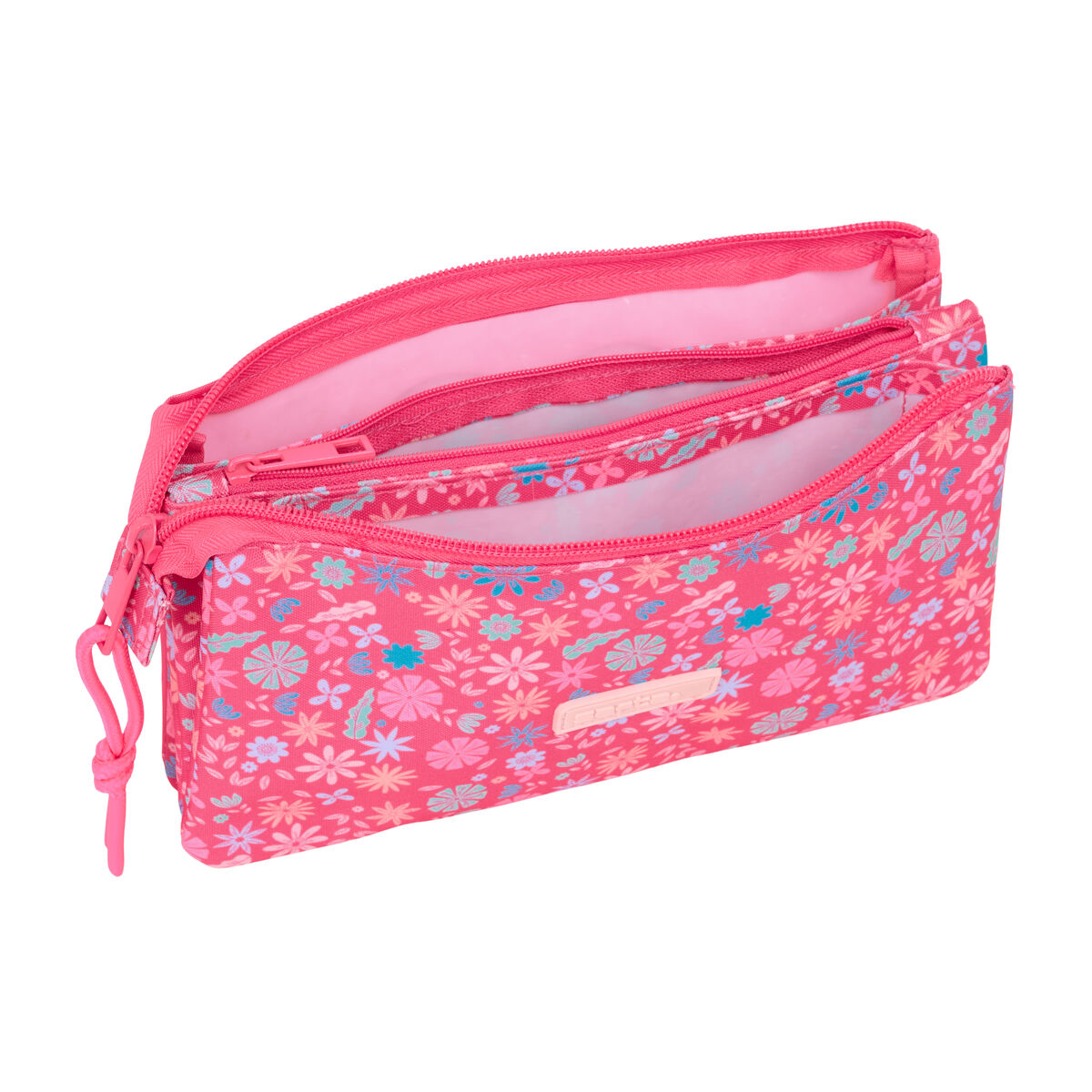 Image secondaire de Trousse Fourre-Tout Triple Safta Feeling Rose 22 x 12 x 3 cm
