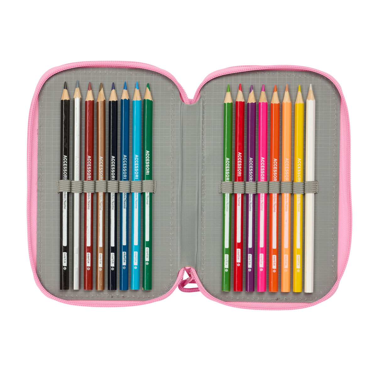 Fourre-tout BlackFit8 Smile Bleu Rose 12,5 x 19,5 x 5,5 cm 37 Pièces
