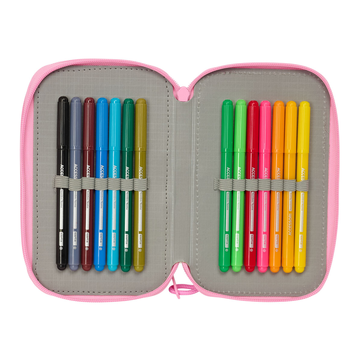 Image secondaire de Fourre-tout BlackFit8 Smile Bleu Rose 12,5 x 19,5 x 5,5 cm 37 Pièces
