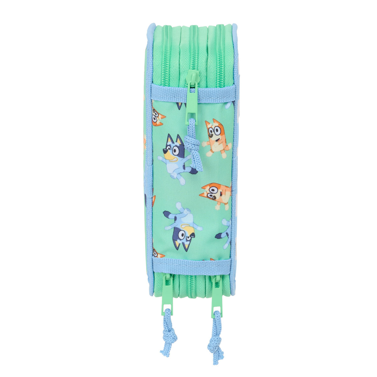 Pennenetui met 3 vakken Bluey Sisters Groen Water 12,5 x 19,5 x 5,5 cm 37 Onderdelen