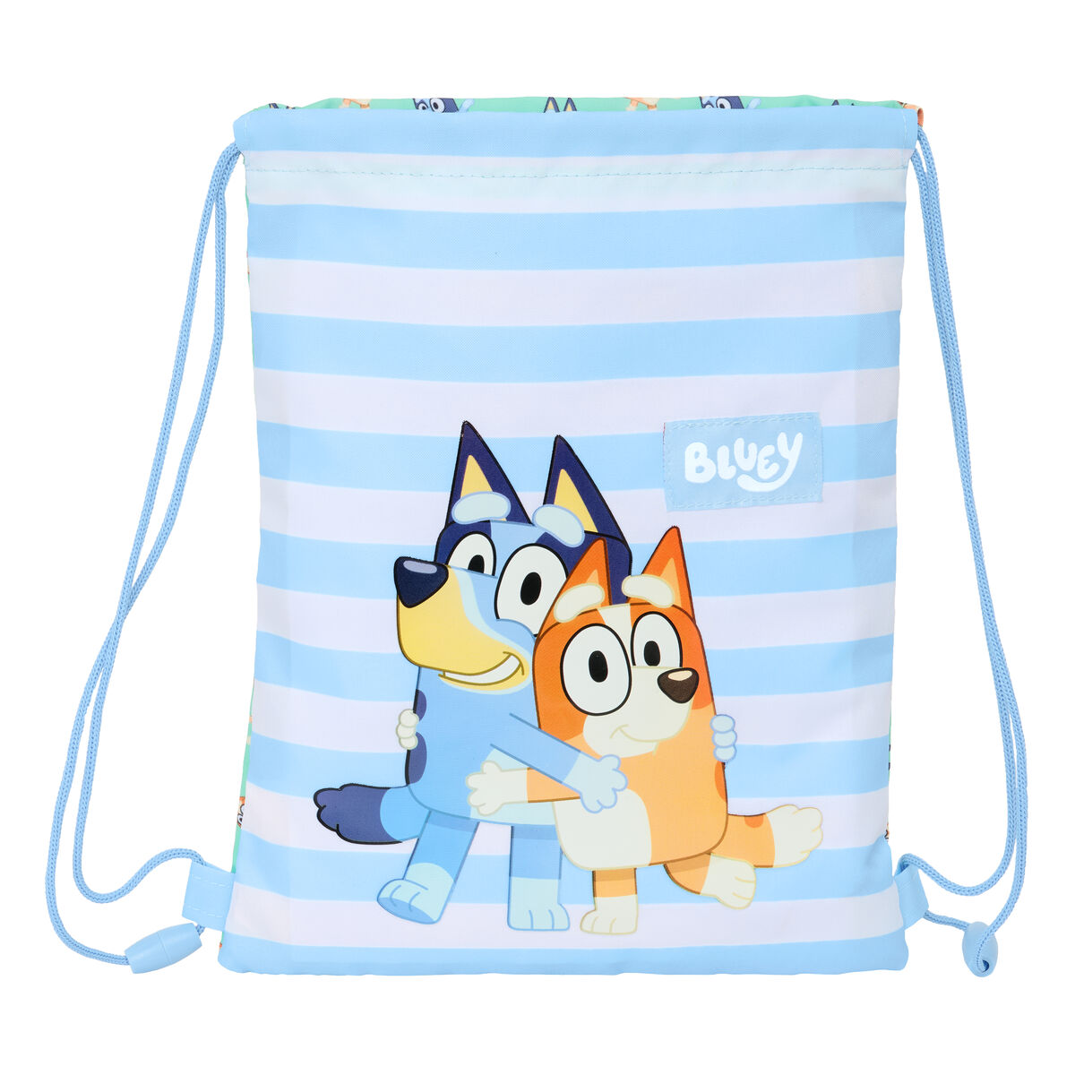 Sac à dos serré par des ficelles Bluey Sisters Vert 26 x 34 x 1 cm