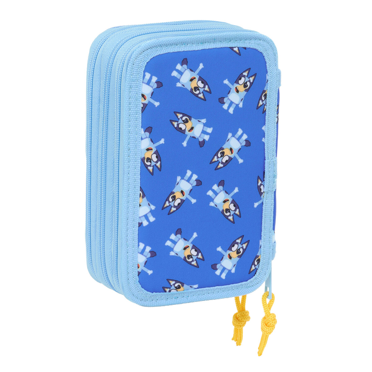 Driedubbele Pennenzak Bluey Let's play Blauw 12,5 x 19,5 x 5,5 cm 37 Onderdelen