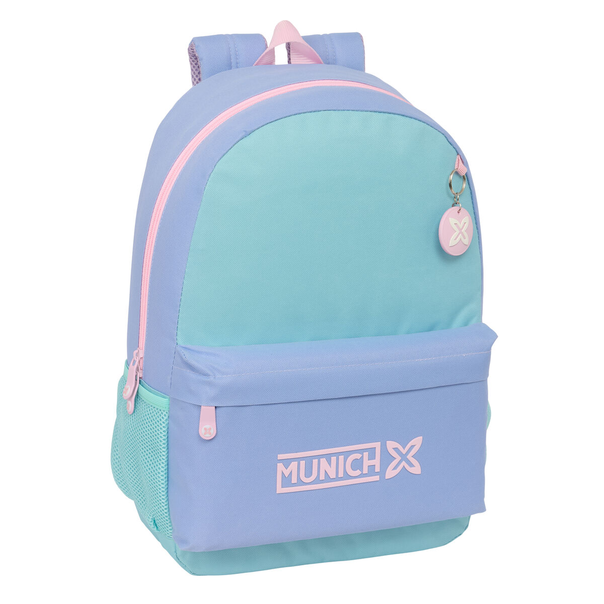 Schoolrugzak Munich Mellow Blauw Roze Celeste 30 x 46 x 14 cm