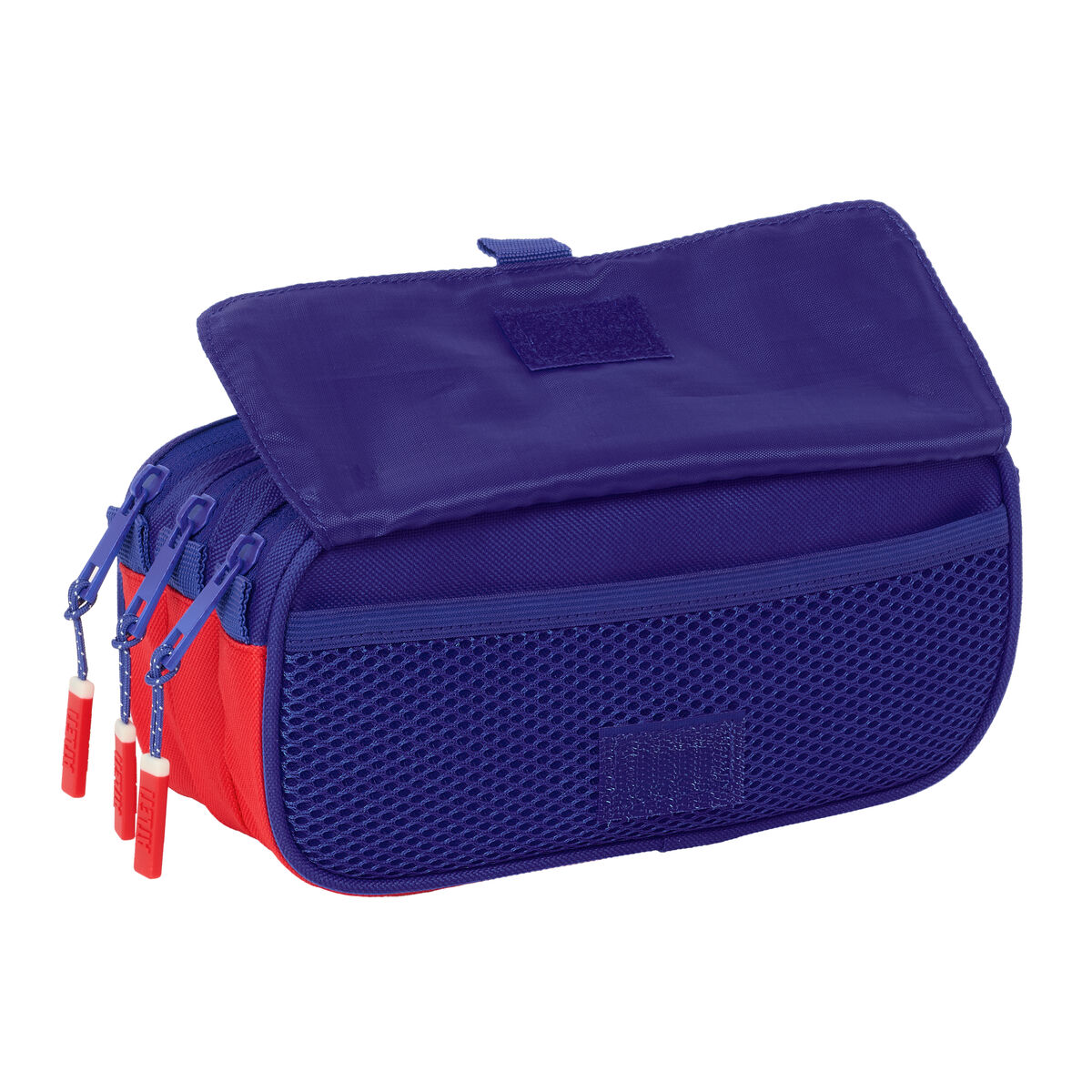 Image secondaire de Trousse Fourre-Tout Triple Atlético Madrid Bleu Blanc Rouge 21,5 x 10 x 8 cm