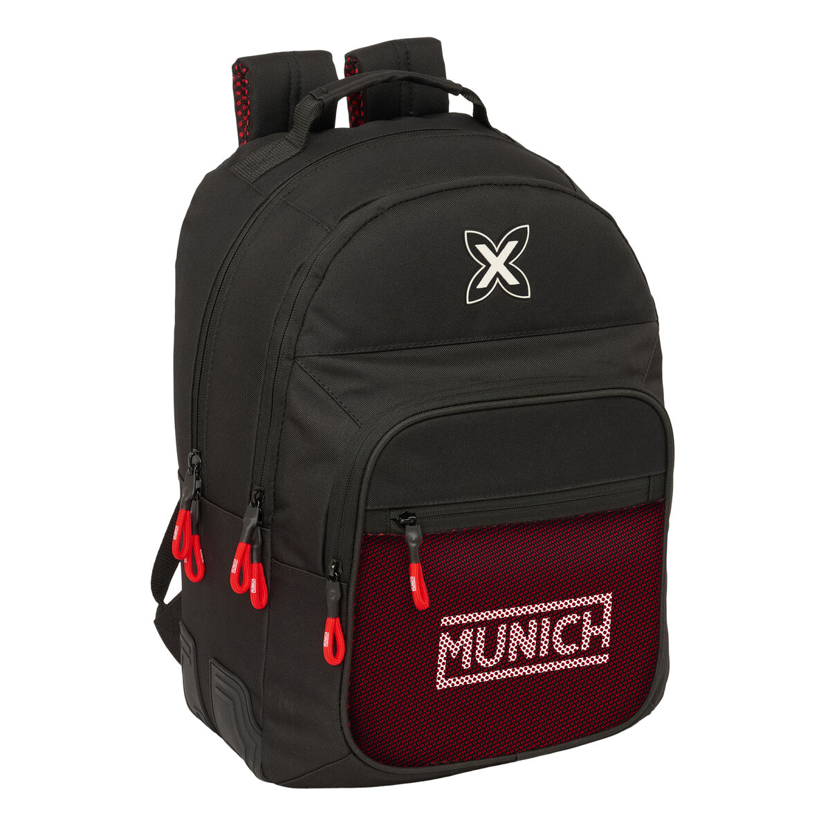 Σχολική Τσάντα Munich Vulcan Μαύρο 32 x 42 x 15 cm