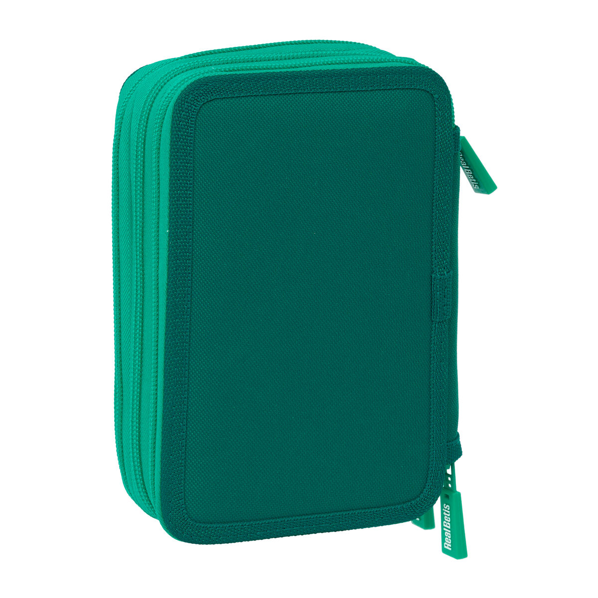 Driedubbele Pennenzak Real Betis Balompié Aquamarijn 12,5 x 19,5 x 5,5 cm 37 Onderdelen