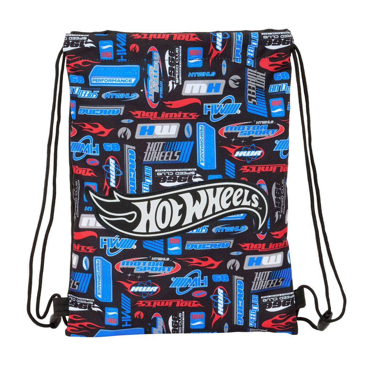 Mochila Saco Infantil Hot Wheels Multicolor 26 x 34 x 1 cm