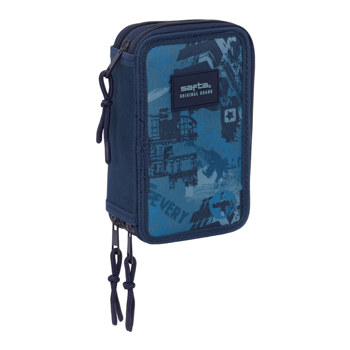 Image secondaire de Fourre-tout Safta New edition Blue marine 12,5 x 19,5 x 5,5 cm 37 Pièces