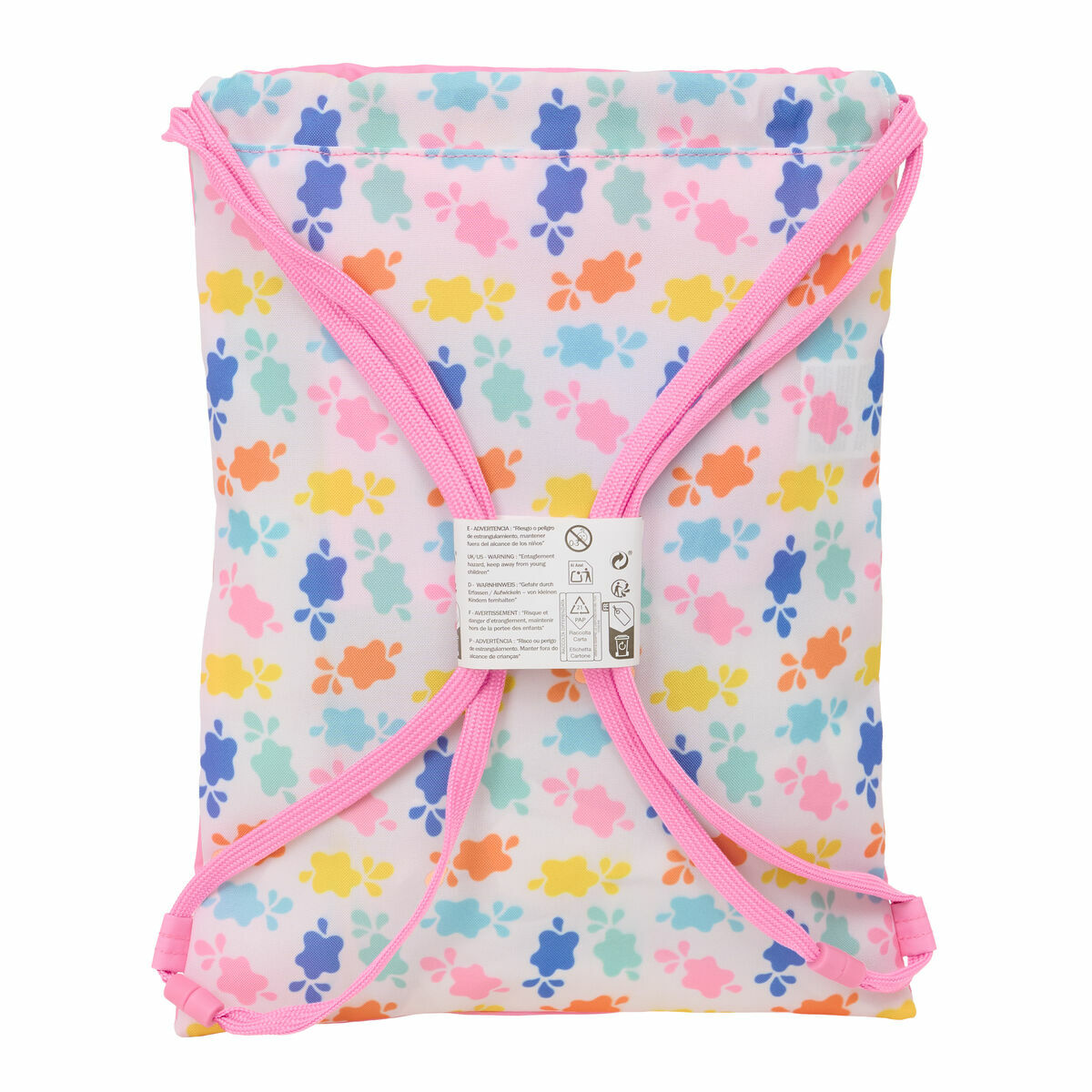 Rugtas met Koordjes Peppa Pig Baby pig Multicolour 26 x 34 x 1 cm