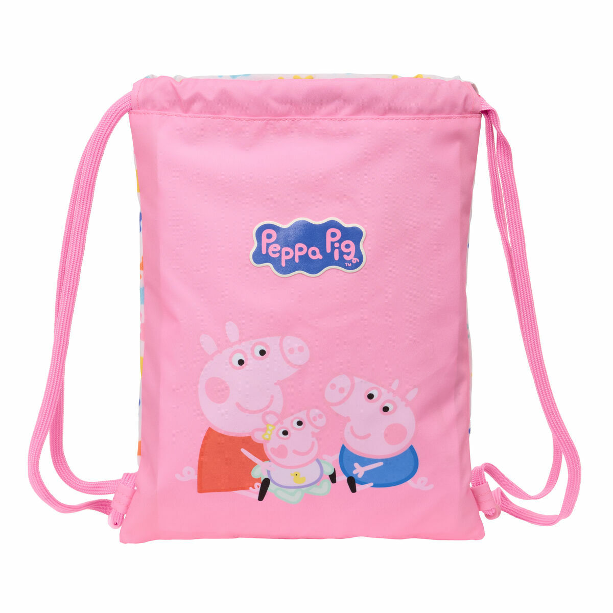 Rugtas met Koordjes Peppa Pig Baby pig Multicolour 26 x 34 x 1 cm