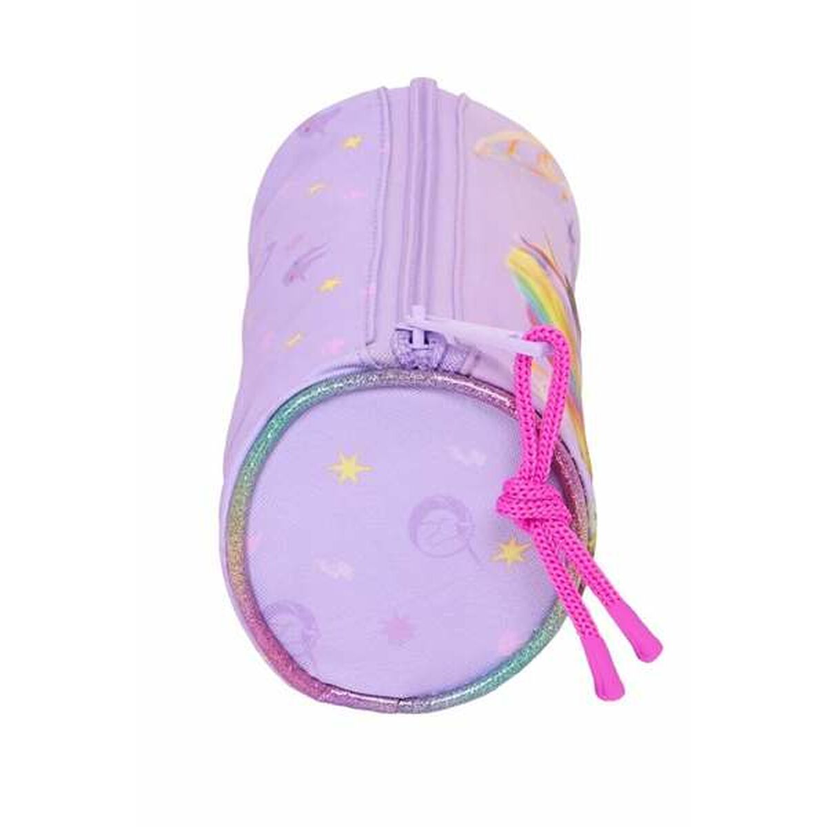 Cylindrical School Case Unicorn Academy Lilac 20 x 7 x 7 cm