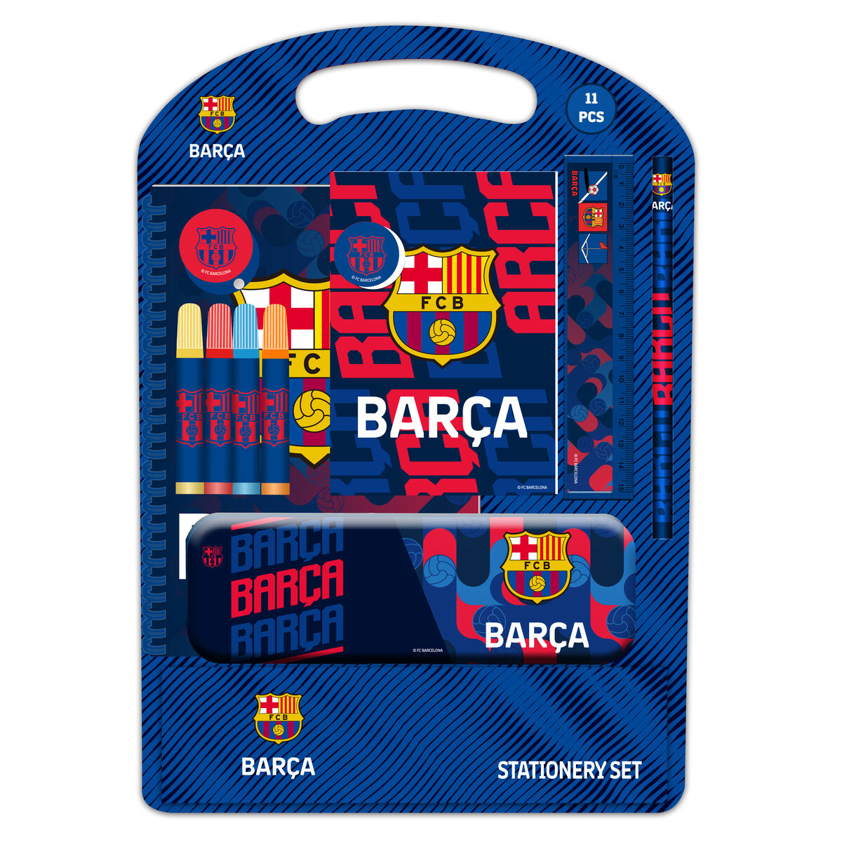 Set de Papelería F.C. Barcelona Azul Granate