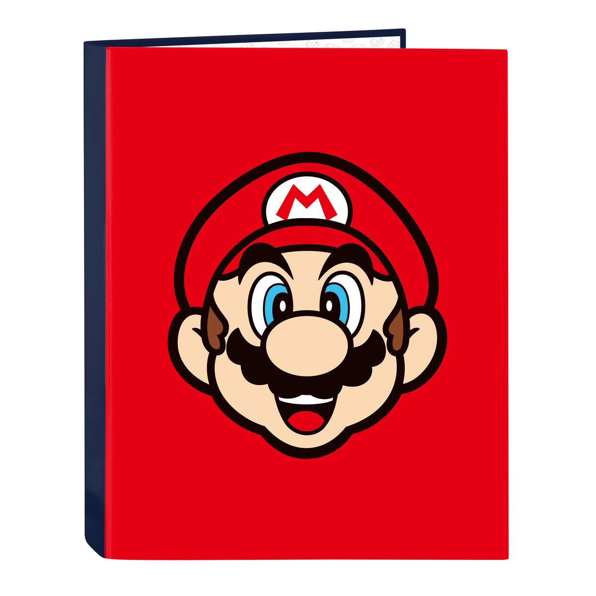 Ring binder Super Mario Mamma mia Red Navy Blue A4 26.5 x 33 x 4 cm