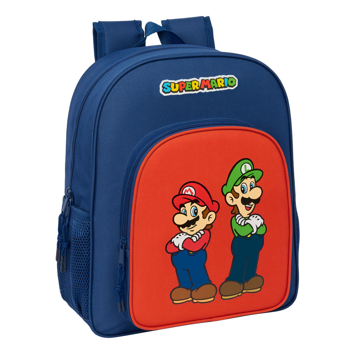 Schoolrugzak Super Mario Mamma mia Rood Marineblauw 32 x 38 x 12 cm
