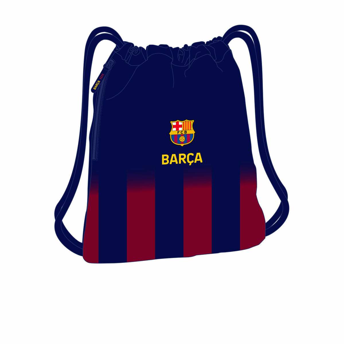 Sac à dos serré par des ficelles F.C. Barcelona Bleu Bordeaux 35 x 40 x 1 cm